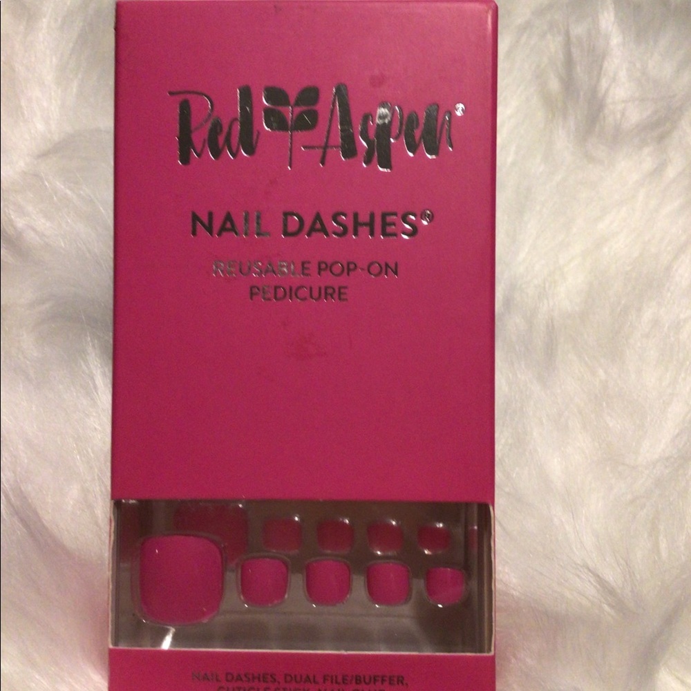 Red Aspen Pedicure Nails